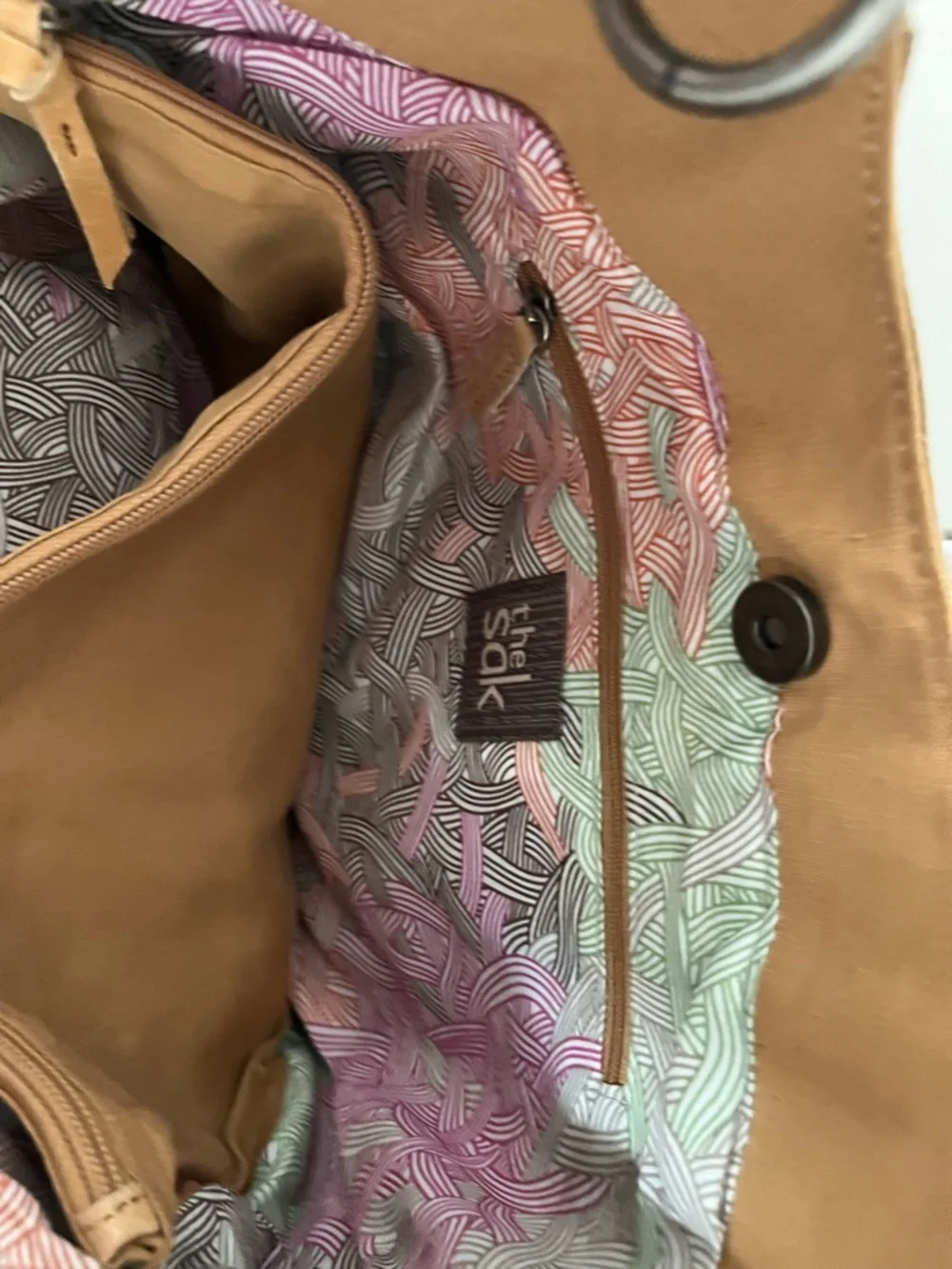 NEW The Sak Indio leather hobo bucket bag braided handles & flower detailing. - Picture 6 of 6